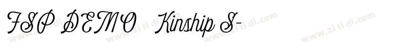 FSP DEMO   Kinship S字体转换